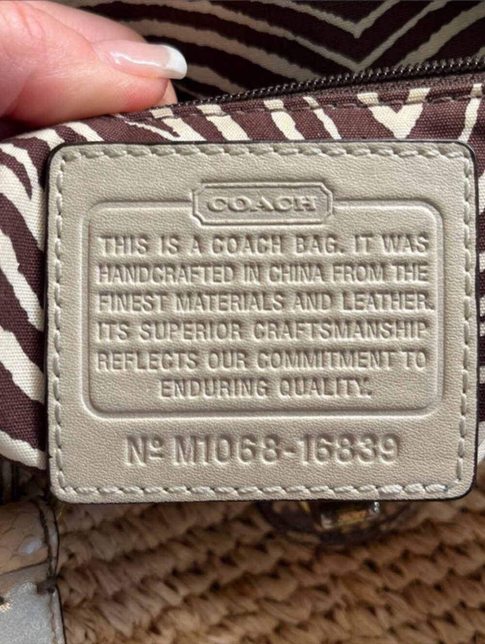 Coach Natalie Python & Raffa Tote - Picture 13 of 16